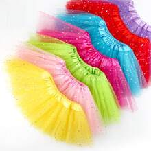 30厘米女童星星裙TUTU裙，女童网眼芭蕾舞裙，公主芭蕾裙 - 彩色 - 查看 4