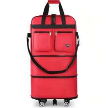 New York Xpress MEX-30,36,40, Expandable Foldable Rolling Duffel Bag With Removable Spinner Wheels - Grey - View 11