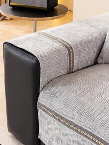 1pc All Season Sofa Cover Cushion, Modern Simple Anti-Slip Sofa Seat Pad, Dust-Proof Washable Sofa Blanket, Light Gray Soft Fading Resistant Bedroom Decor Pet Friendly Slipcover, Fit For Corner Sofa, Bedroom, Office, Living Room Combination Furniture, L-Shaped Sofa And 1/2/3/4 Seater