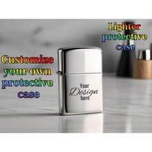**Custom Design Aluminum Lighter Shell** Scratch-Resistant Protective Cover With 3D Engraving