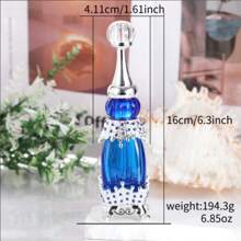 Bouteille de parfum de luxe haut de gamme 30 ml, bouteille de décoration de parfum en alliage métallique et en verre, bouteille d'huile essentielle