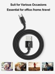 Cable cargador USB Tipo C de 1 m/2 m, cable de carga rápida USB-C a USB-A, cable de carga USB A a Tipo C, compatible con iPhone 15/15 Pro/15 Pro Max/15 Plus, Galaxy S24/S24+/S24 Ultra