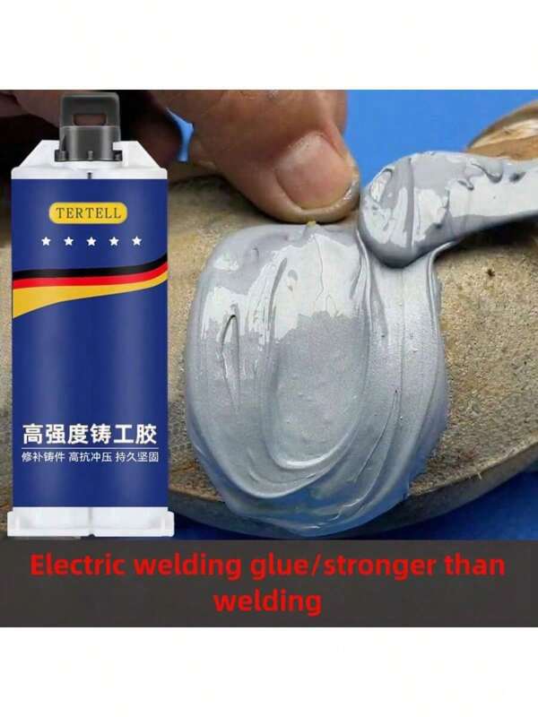 New Type High-Temperature AB Epoxy Resin Metal Repair Adhesive - Powerful Casting Adhesive For Leaks In Cast Iron, Aluminum, Stainless Steel, Cooling Pads, Cylinders, Fuel Tanks And Pipelines