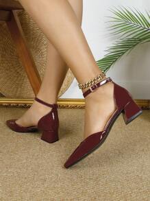 Nouveaux sandales de mode d'été pour femmes, chaussures à talons hauts rouges bordeaux, chaussures femme à talons épais confortables, mules avec nœud décoratif à talon moyen, chaussures d'été transparentes, sandales plateforme Babies à bout fermé