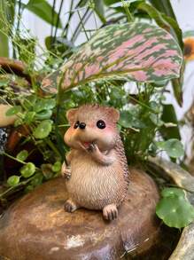 Cute Resin Hedgehog Decorative Ornament, Used For Wedding Decoration, Bedroom Decoration, Room Decoration, Garden Decoration, And Holiday Gift Essentials