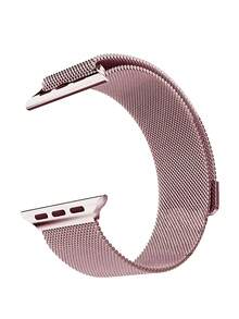 全新米兰尼斯不锈钢环形磁吸表带，金属磁吸表带，Ultra1/2，男女通用，适用于45/49/38/40/41/42/44mm。兼容1/2/3/4/5/6/7/8/Se系列腕表。透气轻盈，不闷热，不刺激，不易脱落。全系列腕表均可搭配S9和S10运动型及居家型防水表带使用。 - 彩色 - 查看 4