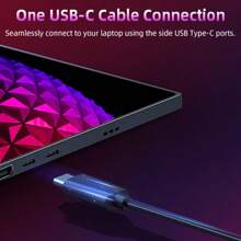 Uperfect 15,6" 4K Tragbarer Monitor –60Hz 3840 * 2160 UHD, 100% sRGB, 16.7M(8bit),HDR, IPS, 178° Betrachtungswinkel, USB-C &  | Perfekt für Gaming,