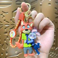 Sanrio Creative Cartoon Crazy Animal Keychain Pendant Doll Car Bag Backpack Hangerschool Supplies,Back To School