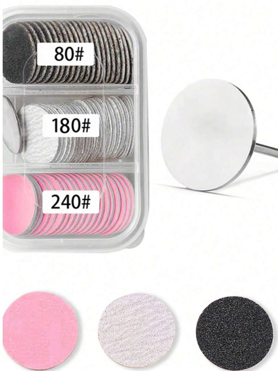 klimonla 60pcs Electric Nail File Sanding Bands, Cuticle Remover - Multicolor - View 1