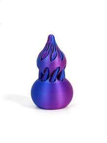 1pc 3D Printed Gourd Twist & Press Spin Toy, Spiral 3D Structure Finger Pressure Relief Toy, Desktop Decor, Christmas Gift - Multicolor - View 14