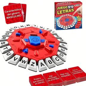 1 pieza Juego de ajedrez para memorizar el alfabeto español, Juego de mesa para 2-8 jugadores para fiestas, mejora el vocabulario y el pensamiento rápido - Adecuado para reuniones, interacción entre padres e hijos, diversión y regalo ideal