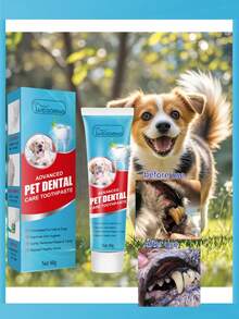 Pasta de dientes para mascotas, cuidado dental comestible; Pasta de dientes de 60g para perros y gatos, aliento fresco, eliminación del mal aliento, limpieza de sarro, pasta de dientes para el cuidado oral de los gatos - Multicolor - Ver 12