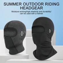 AD 1 pieza Pasamontañas para ciclismo unisex, máscara facial transpirable de seda de hielo para motocicleta, protección para el cuello para deportes