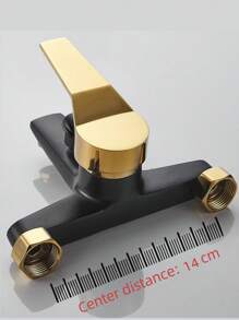 1pc Upgrade Your Shower With A Classic Ful Hot & Cold Water Mixer Valve - Easy Install, No Battery Needed, Showerhead Set, Three-Way Bathtub Faucet