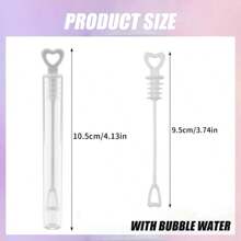 20pcs Small Size Colorful Bubble Wand, Transparent Bubble Blower For Birthday Party, Friends Gathering (Random Color & Design)