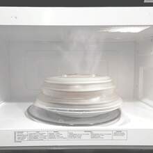 Microwave Cover Lid Collapsible Anti Splatter Guard Food Cover Lid - White - View 1