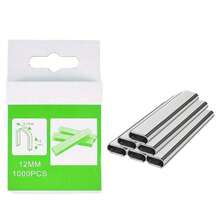 Heavy-Duty Stapler Kit, Three Sizes Of Staples, 1000 Pcs/Pack, Suitable For Staple Guns, Including Door Staples 5/16", U-Type Staples 1/2", T-Type Staples 3/8"