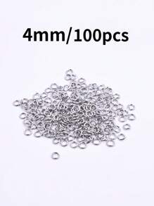 Set de 500 piezas de anillas abiertas redondas chapadas en oro y plata, mosquetones, kit de accesorios para joyería con bolsas selladas pequeñas para evitar la oxidación, apto para manualidades de joyería DIY, pulseras, collares, pendientes