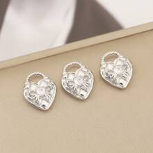 3 Pieces Of Handmade DIY Pendant Jewelry, Copper Inlaid With Zirconia, Plated With 18K Gold, Available In Various Styles Such As Flowers, Crosses, And Heart Pendants. Exquisite And Fashionable Accessories That Can Be Made Into Earrings, Necklaces, Bracelets, And Anklets. Also A Great Gift For Friends.