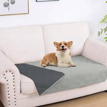 Hyha Waterproof Dog Blanket, Reversible Pet Bed Blanket, Soft Sofa Couch Cover For Dogs Washable, Waterproof Pet Couch Covers For Sofa Puppy Cats Furniture Protector(30"X70", Grey/Dark Grey) - Grey+dark Grey - View 1