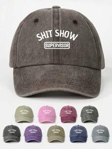 1 件印花“JESUS”水洗棒球帽，可调节户外防晒休闲帽，适合春秋季旅行海滩，男女通用时尚 Y2K 风格帽子万圣节 - 棒球帽 - 查看 14