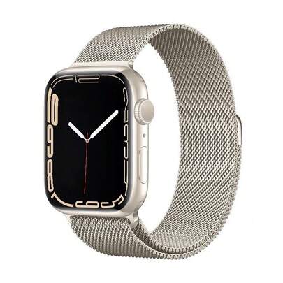 New Milanese Stainless Steel Ring-Shaped Magnetic Watch Strap Metal Magnetic Watch Strap Ultra1/2 Is Unisex And Suitable For 45/49/38/40/41/42/44mm. It Is Compatible With Watch Series 1/2/3/4/5/6/7/8/Se. It Is Breathable, Lightweight, Non-Stuffy, Non-Irritating, And Non-Falling Off. The Entire Watch Series Can Be Used With S9 And S10 Sports And Home Waterproof Watch Straps