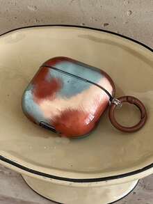 Korean Style Retro Tie-Dye Color Matching Protective Case Compatible With Apple 4, Pro 2, 3, 2 Wireless Bluetooth Earphone - Multicolor - View 3