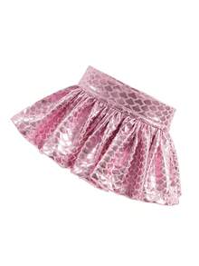 1套狗狗比基尼，宠物夏季时尚亮片提花比基尼套装 - 淺粉色 - 查看 5