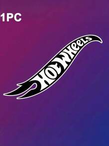 Hot Wheels Stylish Hot Wheels Wave Logo Sticker,Cars Decal For Car Body,Window, Bumper,Trunk, Motorcycle & Helmet,Racing Decal,Personalize Your Auto Car For Man,Car Decoration