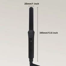 专业陶瓷离子卷发器 25 毫米卷发棒，可打造持久卷发和波浪卷发，双电压（110V-240V），适合旅行 - 查看 6