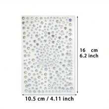 650 Pcs Rhinestone Stickers,Hair Gems Stick On, Clear Bling Face Rhinestones Diamond Stickers For Hair Face Makeup Clothes Shoes DIY Crafts(Halloween,Costume PartyParty Dress Up, FestivalRole-Playing Headband.Trick-Or-Treat) - Multicolor - View 5