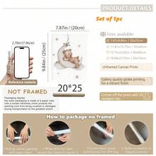 1件或3件套可爱梦想熊婴儿房装饰墙饰：金色装饰挂件，饰有云朵、星星和“宝贝，梦想远大”励志标语 - 适合男宝宝和女宝宝