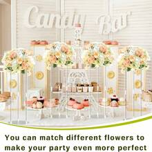 1 件亚克力花派对婚礼花架装饰最佳礼物、婚礼装饰、家居装饰、房间装饰