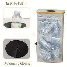 Deposit Bottle Collection Container, Deposit Bottle Storage, Deposit Bottle Container, Bottle Collector With Integrated Carrying Bag 105L Holds 30 Empty Bottles, Empties For Kitchen And Storage Room - 白色 - 查看 2