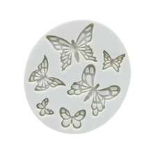 Oval Shape Butterfly Pattern Fondant Cake Baking Mold Chocolate Candy DIY Molds Cake Decoration Tools Kitchen Accessories - Multicolor - View 6
