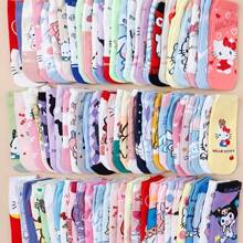Sanrio 5 Pairs Of Random Sanrio Hello Kitty Culomi Socks Casual And Versatile For Everyday Wear Youth Socks Low Vamp Summer Short Tube Socks No Show Socks