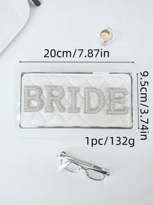 1PC Pearl Bride Clutch Bag Bridal Shower Wedding Engagement Honeymoon Trip Bachelorette Hen Party Decoration Wifey Mrs Gift Present