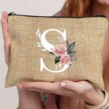 化妆包 化妆包 钱包 姓名首字母 A-Y 字母图案 洗漱用品收纳袋 洗漱包 拉链手机钱包 铅笔袋 手拿包 教师礼物 女士旅行必需品 女孩礼物 化妆工具 化妆刷收纳 假期 暑假 返校 学校用品包 女士旅行包 化妆包 - 卡其色 - 查看 3