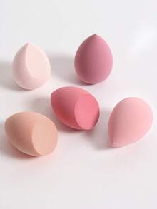 5pcs/Pack Makeup Sponge, Foundation Blender Beauty Sponge, Latex-Free Wet & Dry Powder Foundation, Suitable For All Skin Types,Makeup,Cheap,Room Decor,Vanity,Travel,Bedroom,Makeup Accessories,Puff,Makeup Blender,Powder Puff,Makeup Sponge - Multicolor - View 3