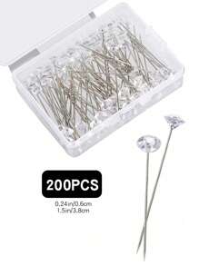 500pcs/300/150/100/50 Pieces Diamond Bouquet Pins Rhinestones Corsages Pins 1.5 Inch Crystals Gems Diamonds For Floral Flower Bouquets Wedding Floral Bridal Hair Accessories Jewelry Decor DIY Craft Sewing Room Decor Halloween Decor,Wedding Decorations,Fall Decor