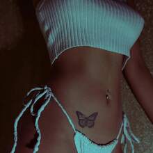 CIZME Belly Rings Short Bar Belly Button Rings Short Belly Button Ring Stainless Steel Belly Rings For Women 6mm Belly Button Rings Navel Rings Belly Button Piercing Jewelry 6mm, 1/4 Inch Short Belly Button Rings 14G 6mm Stainless Steel Short Belly Navel Button Rings For Women Men - Silver - View 9