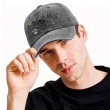 1 pièce Casquette de baseball imprimée "DREAMS", minimaliste, décontractée, mode, vintage, avec une sangle absorbante douce, taille réglable, légère, protection solaire, polyvalente, convient aux activités extérieures, port quotidien, rassemblements, vacances, cadeau parfait pour les amis et la famille
