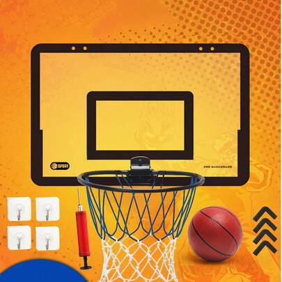 室内/室外篮球架玩具套装，无需钻孔，儿童体育游戏礼物