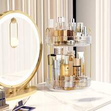 Rotating Multi-Layer Makeup And Perfume Organizer Two Layers White - 白色 - 查看 6