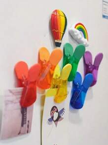 12pcs Food Potato Chip Snack Bag Sealing Clip, Color Refrigerator Magnet Clip, Magnetic Refrigerator Sticker Food Sealing And Preservation Clip, Creative Food Preservation Moisture-Proof Snack Sealing Clip For Home Kitchen, Air Sealing Clip For Home Kitchen Storage, Mini Home Kit - Multicolor - View 4