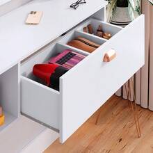 Joy Hanging Dressing Table With Mirror, Drawer, Niche, Divider, Shell Handle