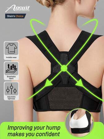 Rücken Haltungskorrektur für Frauen und Männer, Schulter Geradehalter, verstellbarer Rücken Ganzkörper Unterstützung, Skoliose, Rundrücken, Buckel, Brust, Wirbelsäulen Korrektor Fitness Zubehör