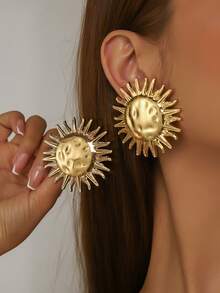 夸张的太阳耳环，夏日海滩风 - 太陽耳環 - 查看 1