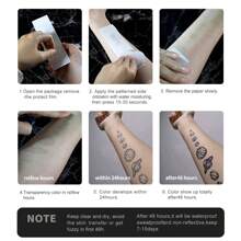 360° Waterproof & Long-Lasting Herbal Temporary Tattoo Stickers, Minimalist Design For Men And Women, Premium Quality