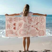 29X58in Coastal Cowgirl Beach Towel Western Boho Oversized Vacation Gift For Bride Bachelorette Pool Party Surf Summer Aesthetic Towel Travel Essentials Travel Accessories Beach Essentials